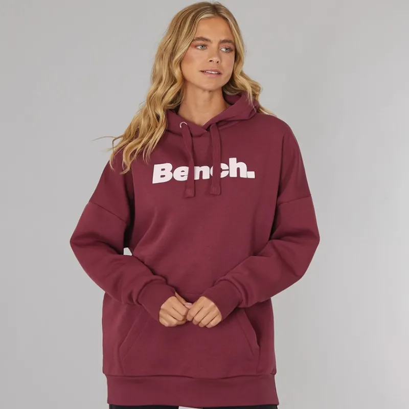 Hot Bench Dame Dayla Oversized Hættetrøje Burgundy Bordeaux