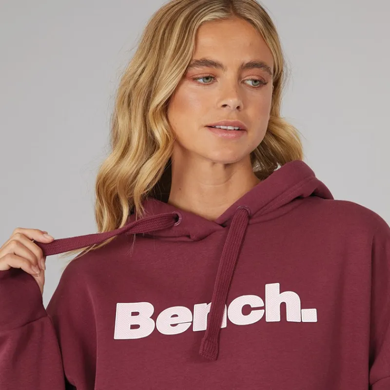 Hot Bench Dame Dayla Oversized Hættetrøje Burgundy Bordeaux