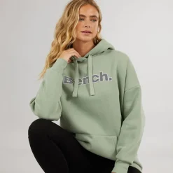 Discount Bench Dame Dayla Oversized Hættetrøje Mørk Salvie Grøn Grøn
