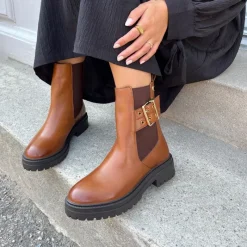 Copenhagen Shoes Dame det er som efterårsstøvler 0241 Cognac