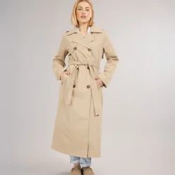 Sale Only Dame Dicte X-Lang Trenchcoat Ecru
