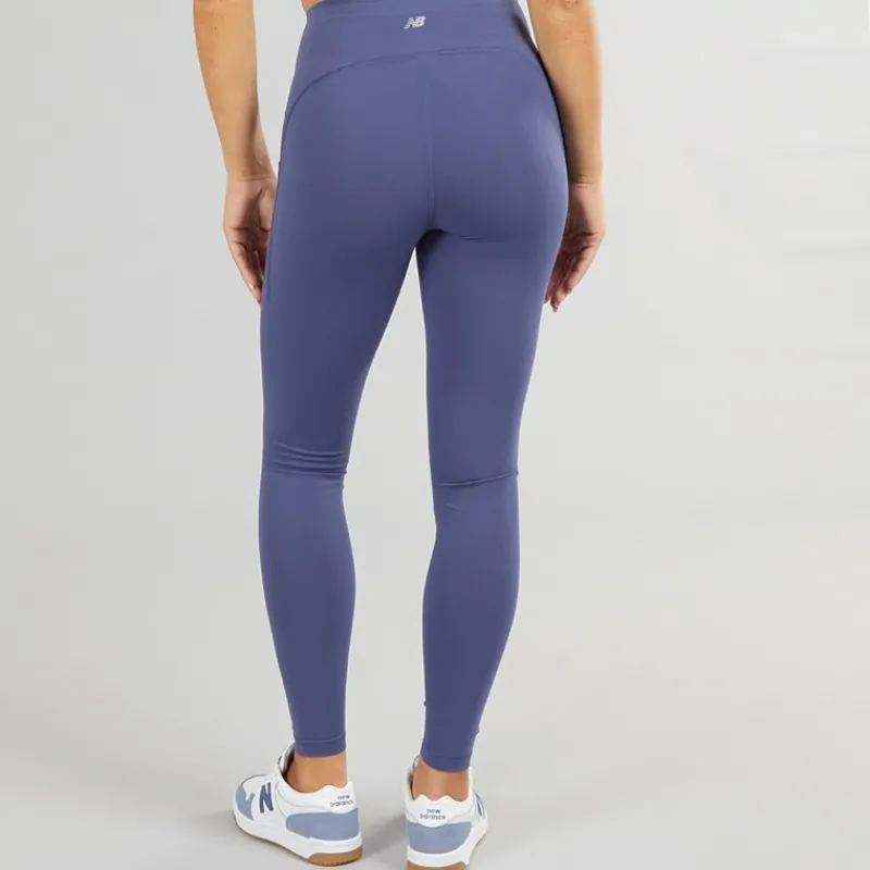 New Balance Dame Elegant NB Dry Lomme Højtaljede Stramme Leggings Drømme Tilstand lilla
