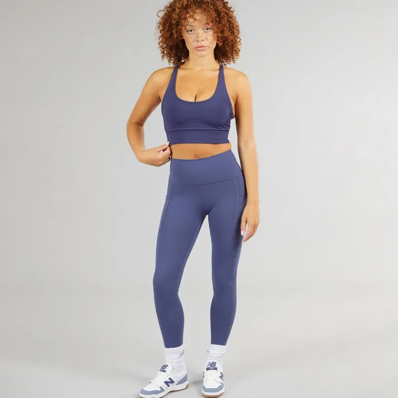 New Balance Dame Elegant NB Dry Lomme Højtaljede Stramme Leggings Drømme Tilstand lilla