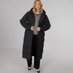 Sale Bench Dame Elli Maxi Længde Vandtæt Jakke Sort