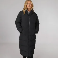 Sale Bench Dame Elli Maxi Længde Vandtæt Jakke Sort