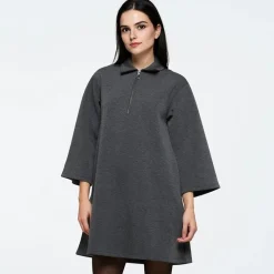 Moves Dame Ellianna Kjole 980M Dark Grey Melange