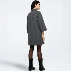 Moves Dame Ellianna Kjole 980M Dark Grey Melange