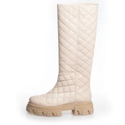 Best Copenhagen Shoes Dame Emily I Paris Lange Støvler 402 Natur 402 Natural beige
