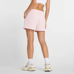 Outlet New Balance Dame Essentials Fransk Terry Shorts Rose Sugar