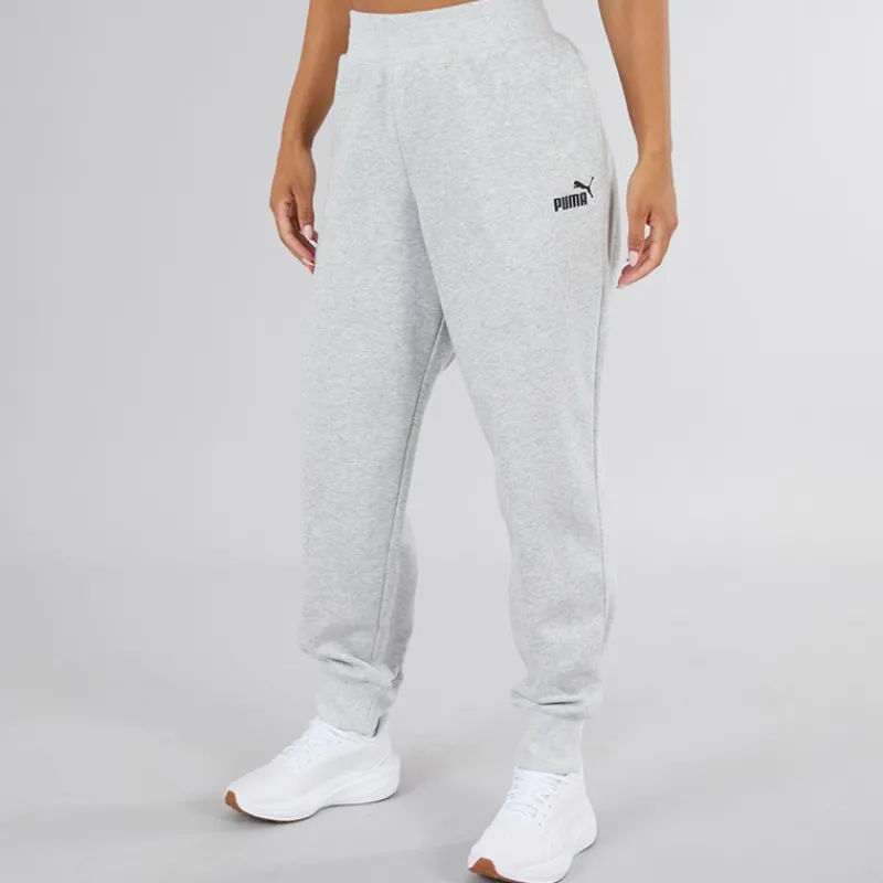 Outlet Puma Dame Essentials Logo Joggers Lys Gråmeleret