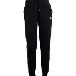 New adidas Dame Essentials 3-Stripes French Terry Bukser Sort/​Hvid