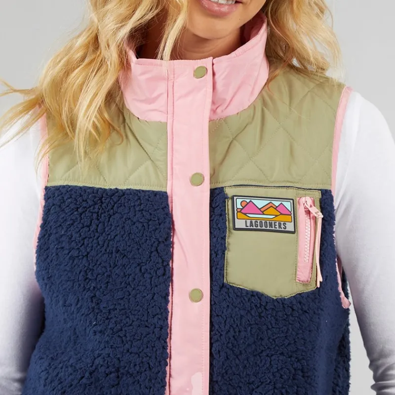 Discount Lagooners Dame Essy Borg Vest Multi