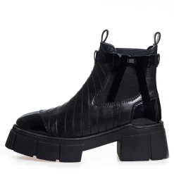 Hot Copenhagen Shoes Dame Faldstøvler 0011 Sort Lak