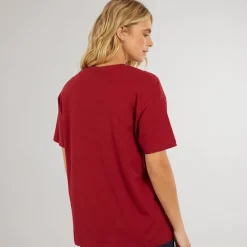 Discount Bench Dame Farri T-Shirt Tranebær Juice Rød