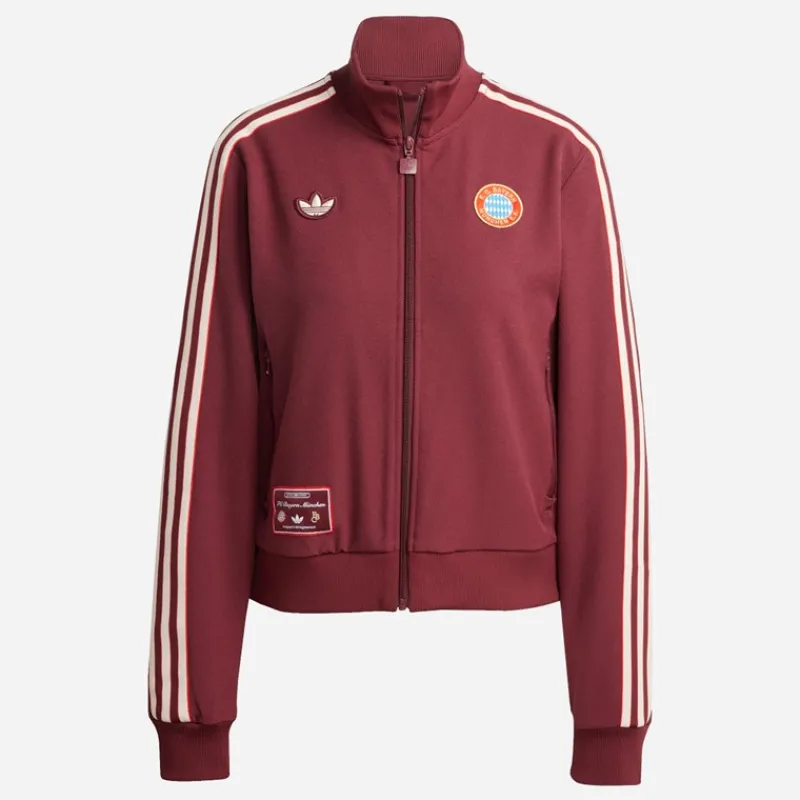 adidas Dame FCB FC Bayern München Icon Træningsjakke Shadow Red