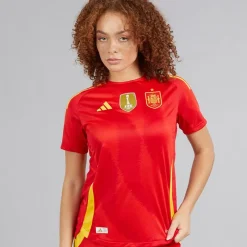 Best adidas Dame FEF Spanien Dame 24/25 Autentisk Hjemme Trøje Better Scarlet