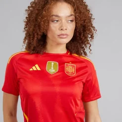 Best adidas Dame FEF Spanien Dame 24/25 Autentisk Hjemme Trøje Better Scarlet