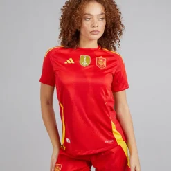 Best adidas Dame FEF Spanien Dame 24/25 Autentisk Hjemme Trøje Better Scarlet