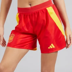 Outlet adidas Dame FEF Spanien Dame 24/​25 Autentiske Hjemme Shorts Better Scarlet
