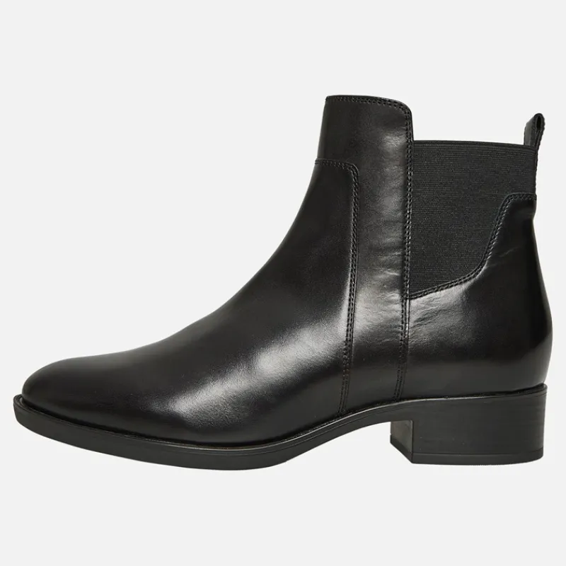 Clearance GEOX Dame Felicity Chelsea Støvler Sort