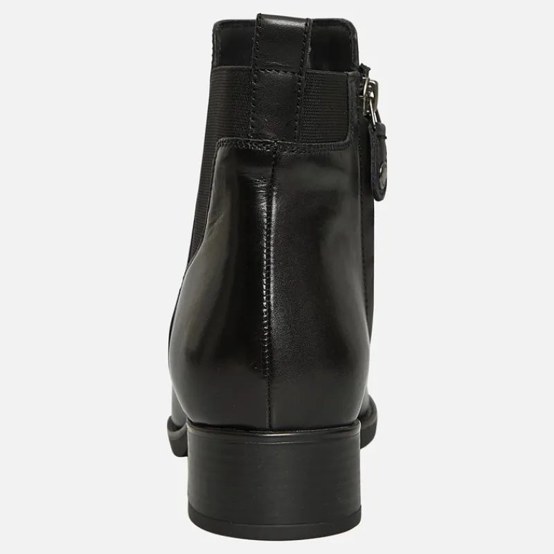 Clearance GEOX Dame Felicity Chelsea Støvler Sort