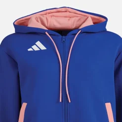 Online adidas Dame FFR Team Frankrig Hættetrøje Semi Lucid Blue