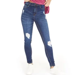 Bench Dame Fillie Skinny Jeans Mørkvasket Denim