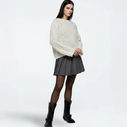 Hot Moves Dame Fylla Sweater 0105 Antique White Hvid