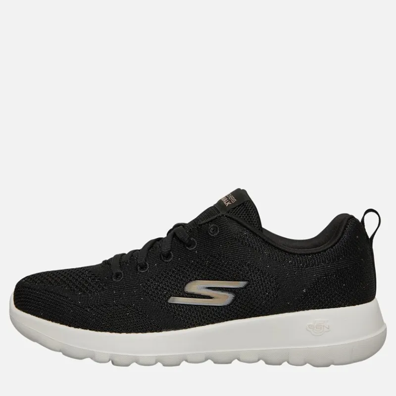 Sale SKECHERS SPORT Dame Go Walk Joy Violet Sneakers Sort/Rosaguld