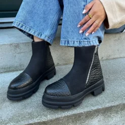 Online Copenhagen Shoes Dame God stemning kun støvler 0001 Black