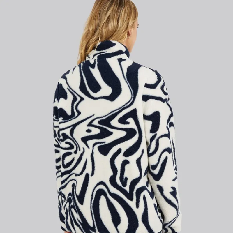 Sale Bench Dame Gorla Borg Fleece Vinter /Navy Hvirvel Hvid