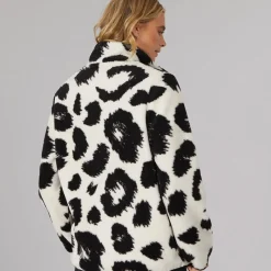 Discount Bench Dame Gorla Borg Fleece Vinter /​ Sort Leopard Hvid