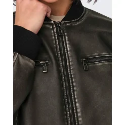 Hot Only Dame Halli Oversized Bomberjakke Sort