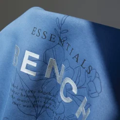 Outlet Bench Dame Harmy Hættetrøje Denim Blå Mellemblå