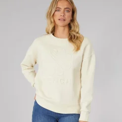 Online Bench Dame Ilma Sweatshirt Kridt Cremefarvet