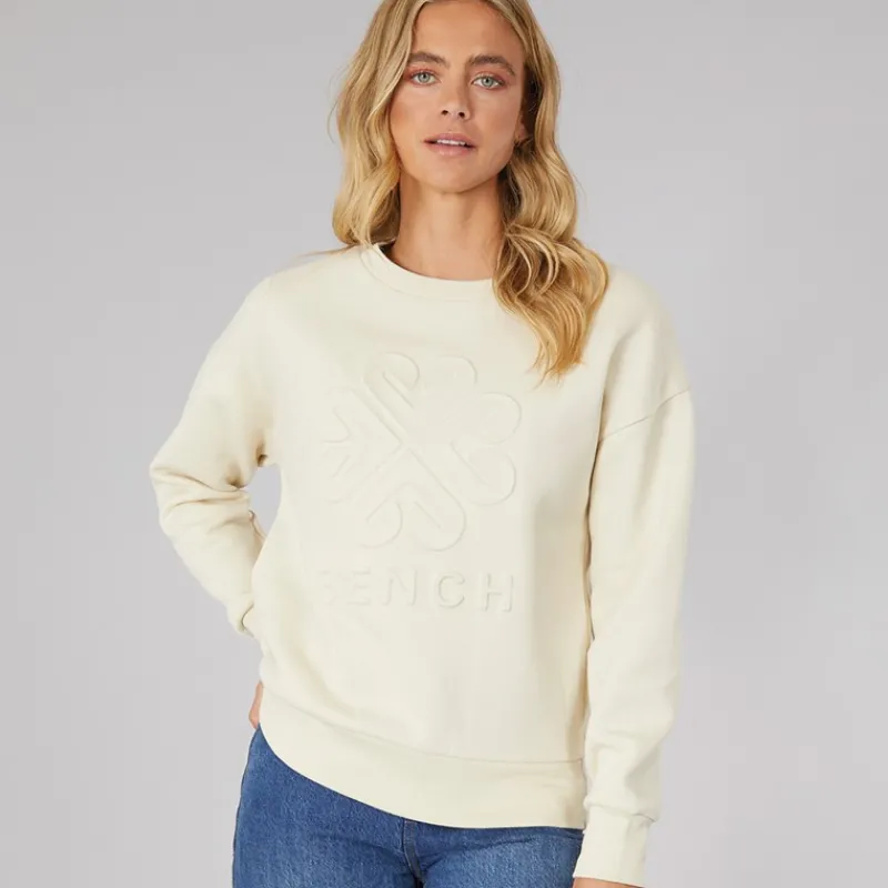Online Bench Dame Ilma Sweatshirt Kridt Cremefarvet
