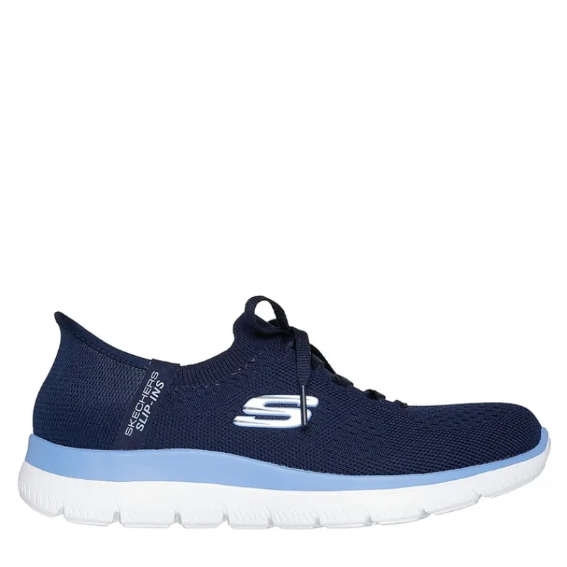 Best SKECHERS SPORT Dame Instappers Summits Nye Hverdagssko Navy Marineblå
