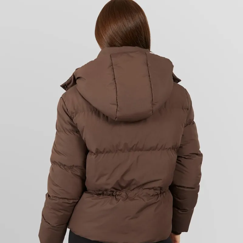 Sale Closure London Dame justerbar talje puffer kaffe Brun