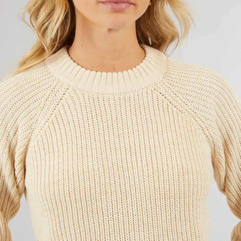 Online Bench Dame Karlie Strikket Kjole Havregryn Meleret beige