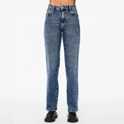 Online Pieces Dame Kelly Lige Ben Jeans Medium Blue Denim