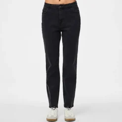 New Pieces Dame Kesia Mom Jeans Black Denim