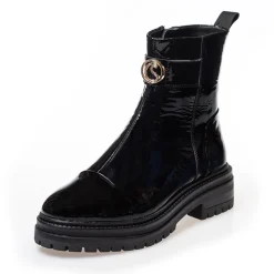 Discount Copenhagen Shoes Dame Lady Boss Patent Støvler 038 Sort Patent