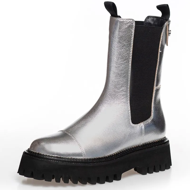 Clearance Copenhagen Shoes Dame Lemon Silver Støvler 0050 Sølv