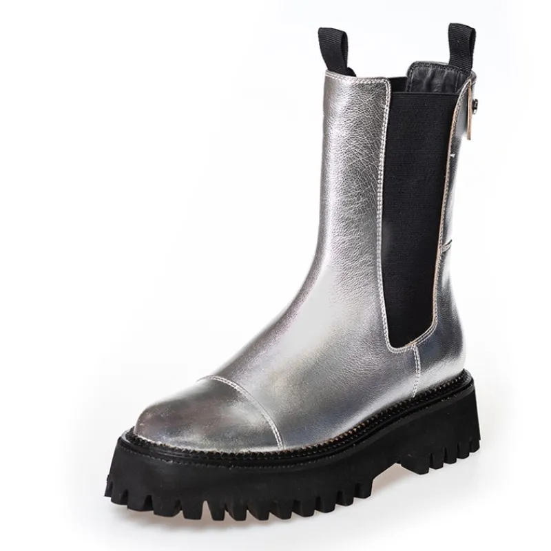 Clearance Copenhagen Shoes Dame Lemon Silver Støvler 0050 Sølv