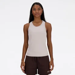 Best New Balance Dame Linear Heritage Ribbet Racer Tank Moonrock