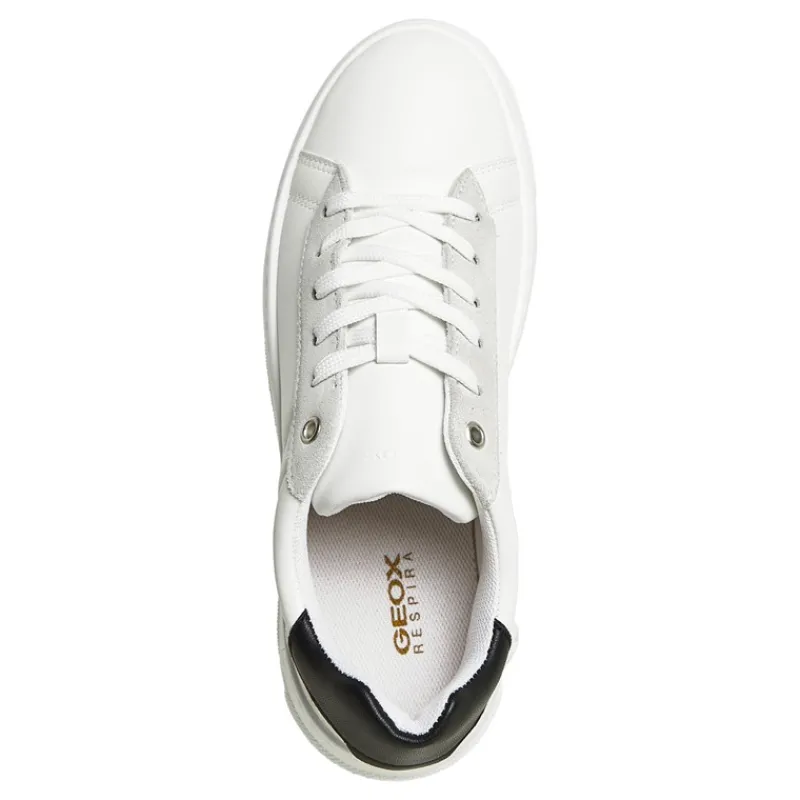 Best GEOX Dame Ljuba Sneakers Hvid/Sølv