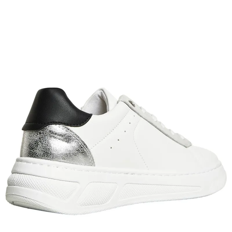 Best GEOX Dame Ljuba Sneakers Hvid/Sølv