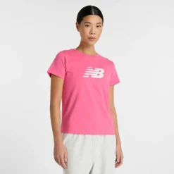 Hot New Balance Dame Logo T-Shirt Dragon Berry