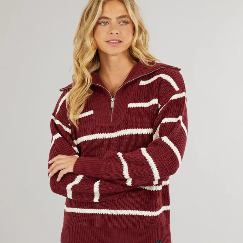 Bench Dame Margita Jumper Burgundy Bordeaux
