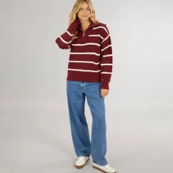 Bench Dame Margita Jumper Burgundy Bordeaux